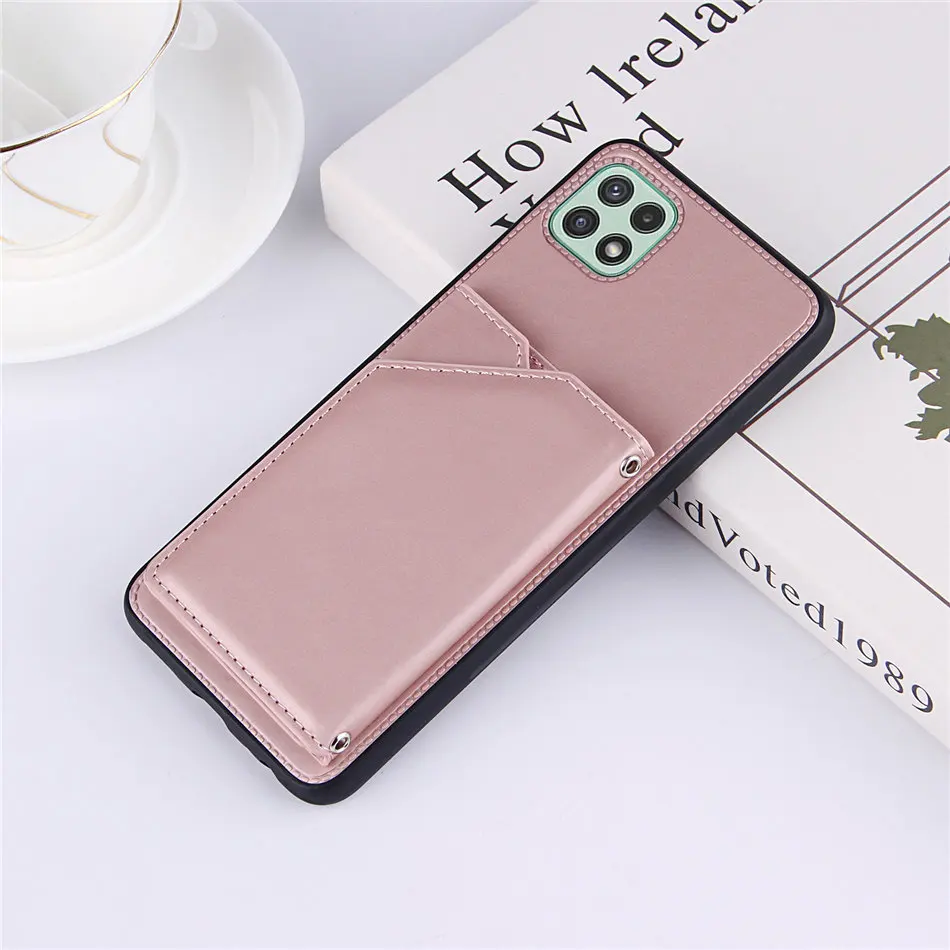 Simple Card Slots Back Case For Xiaomi Mi 11 Ultra 10T Lite 10S Poco X3 M3 Redmi 9A 9C K40 Gaming Note 10 9S 9 Pro 5G Cover D03F