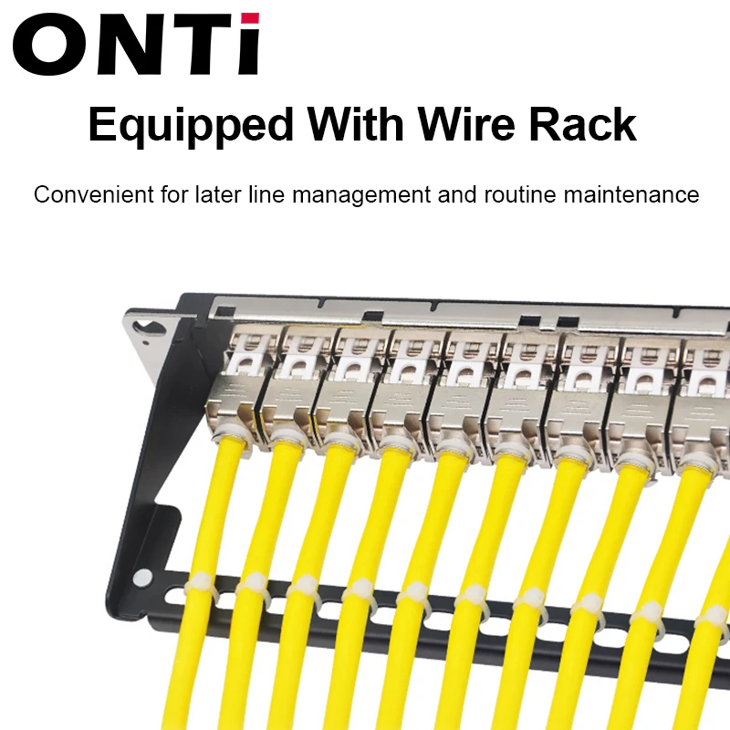 ONTi 24 ميناء درع لوحة التوصيلات CAT5E/6/6A/7/8 وحدة RJ45 موصل 19 بوصة Rackmount جدار جبل كيستون جاك لوحة التوصيلات