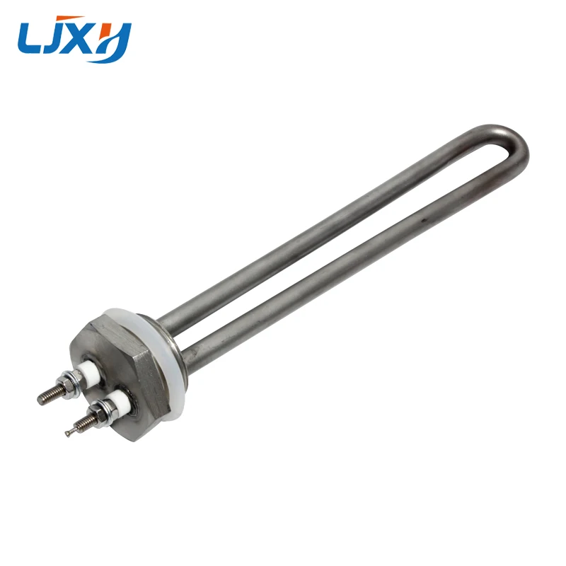 LJXH Low Voltage DC 12V/24V/48V 1inch BSP/NPT Water Immersion Heater Heating Element 200mm Length 300W/600W/900W ALL 304SUS