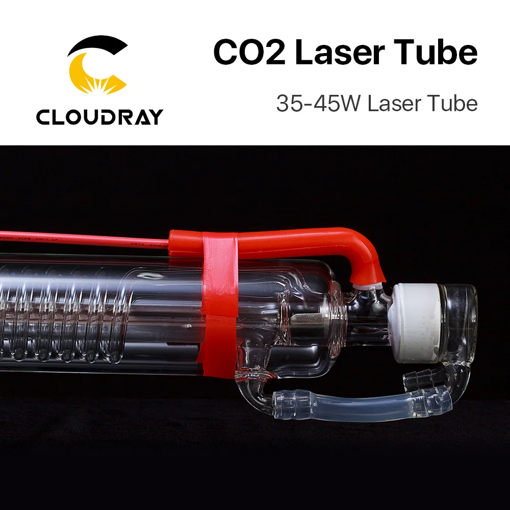 Imagem -02 - Cloudray-tubo Laser Co2 Atualizado Cabeça Metálica Tubo de Vidro Lâmpada para Gravação Laser Co2 Máquina de Corte 3545w 720 mm