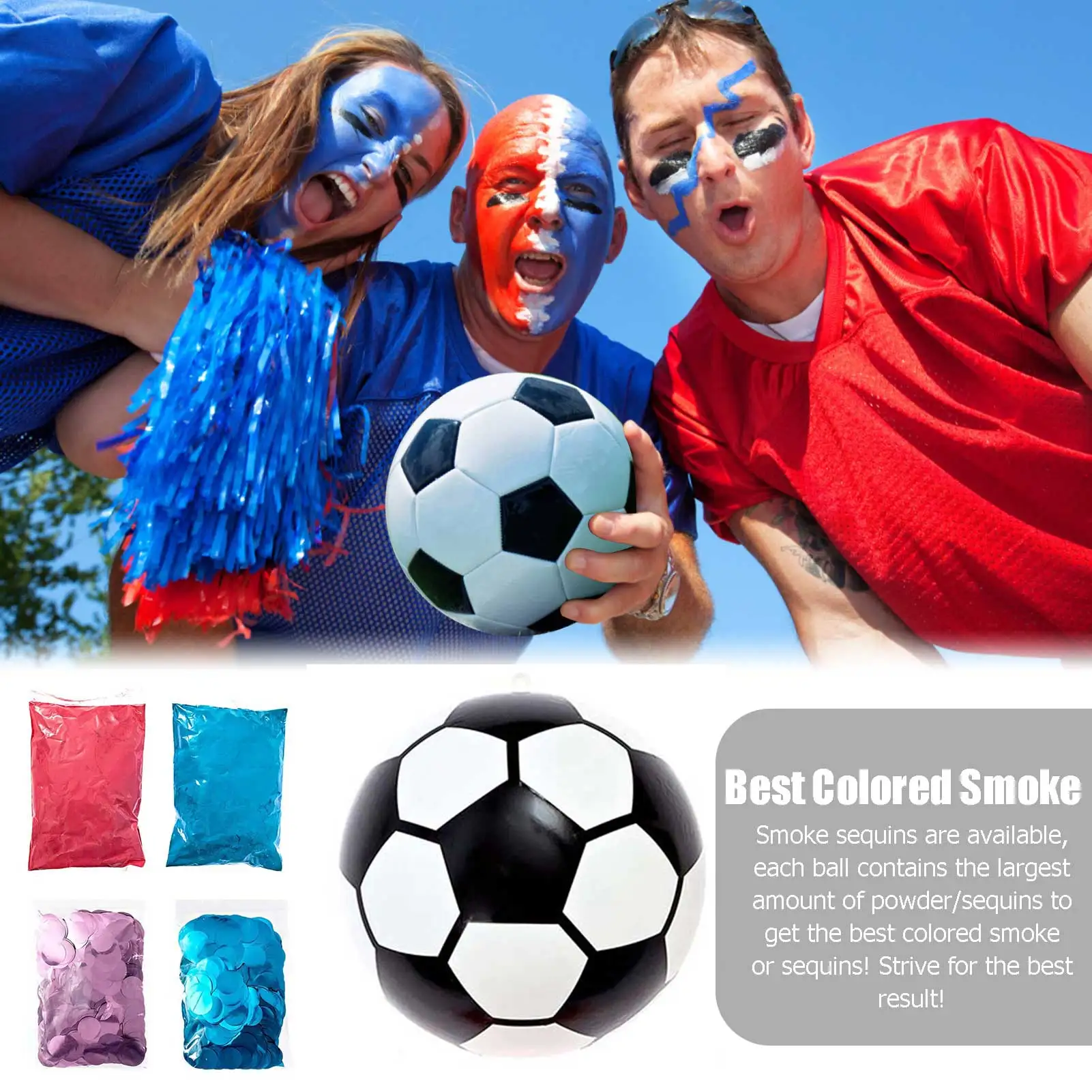 

Gender Reveal Football Gender Tip Soccer With Powder Or Sequins Gender Reveal Best Idea For Boy Or Girl Baby Revealing Party