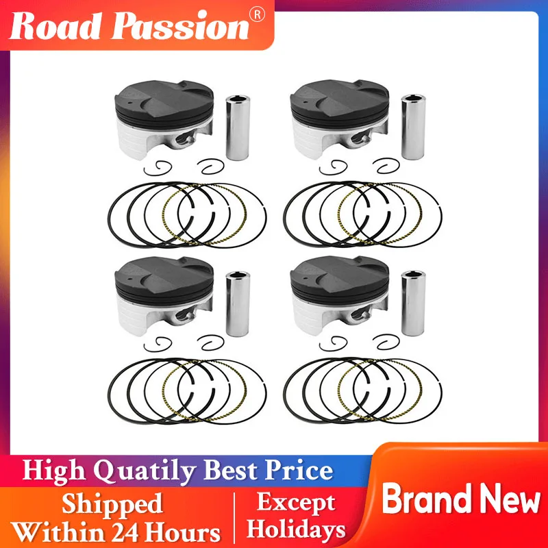 Road Passion 4 Sets Motorcycle Parts Piston Rings Kit 75~75.5mm for HONDA CBR1000RR Fireblade 2004-2007