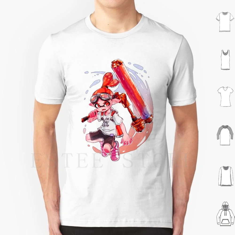Splatoon 2 Camiseta estampada de algodón Splatoon Splatoon 2 Splatoon 3 personajes de Splatoon Splatoon Art Splatoon Anime