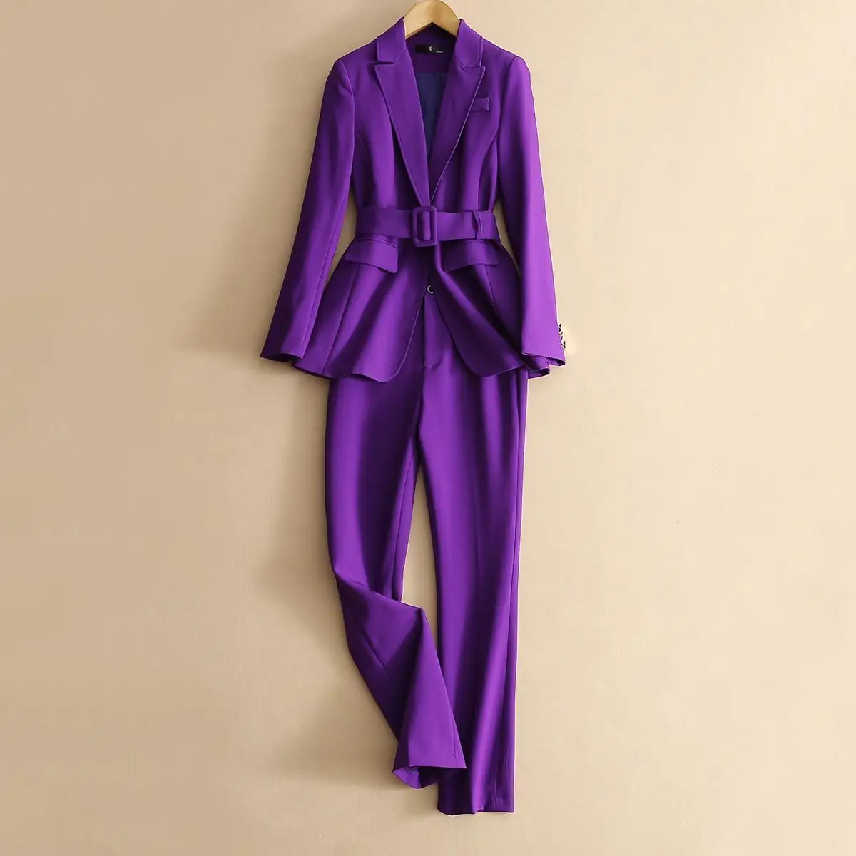 Autumn Purple Black Women\'s Suit Simple and Fashionable Office Lady Professional Suit Two-piece Womens Suit  2024