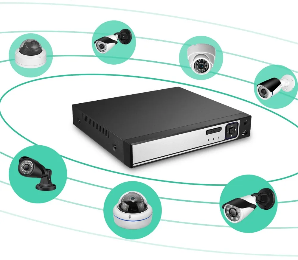 Imagem -03 - Nvr Network Video Recorder com Xmeye App para 4k Vigilância Cctv Câmera System Segurança ip H.265 48v Poe 4ch 8ch