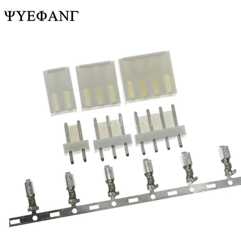 10sets VH 3.96mm 2P 3P 4P 5P 6P 7P 8Pin Male Plug + Female Housing + Terminals VH3.96 Connector