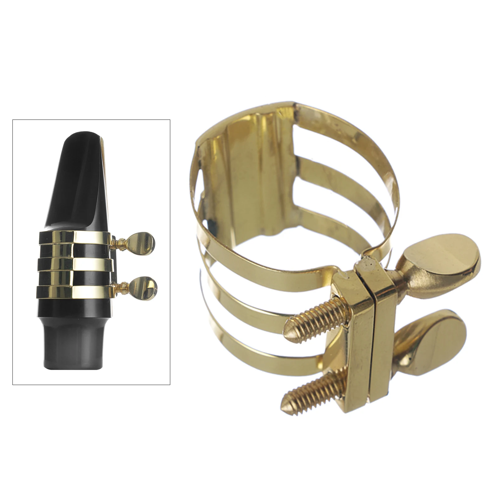 Professional Sax Ligature for Alto/ Tenor/ Soprano Saxphone Mouthpiece Accessory