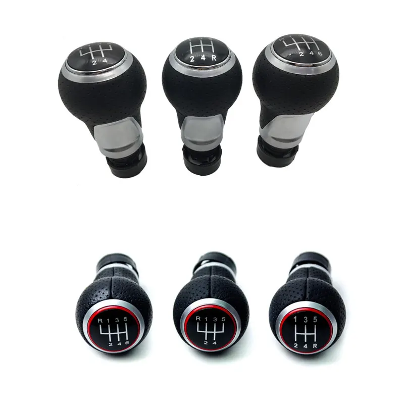 12mm 5 6 Speed Car Shift Gear Knob Lever Stick For A4 B6 B7 B8 A6 A3 SLine VW Golf Polo Bora Passat Ibiza 6J Seat Leon Mk1