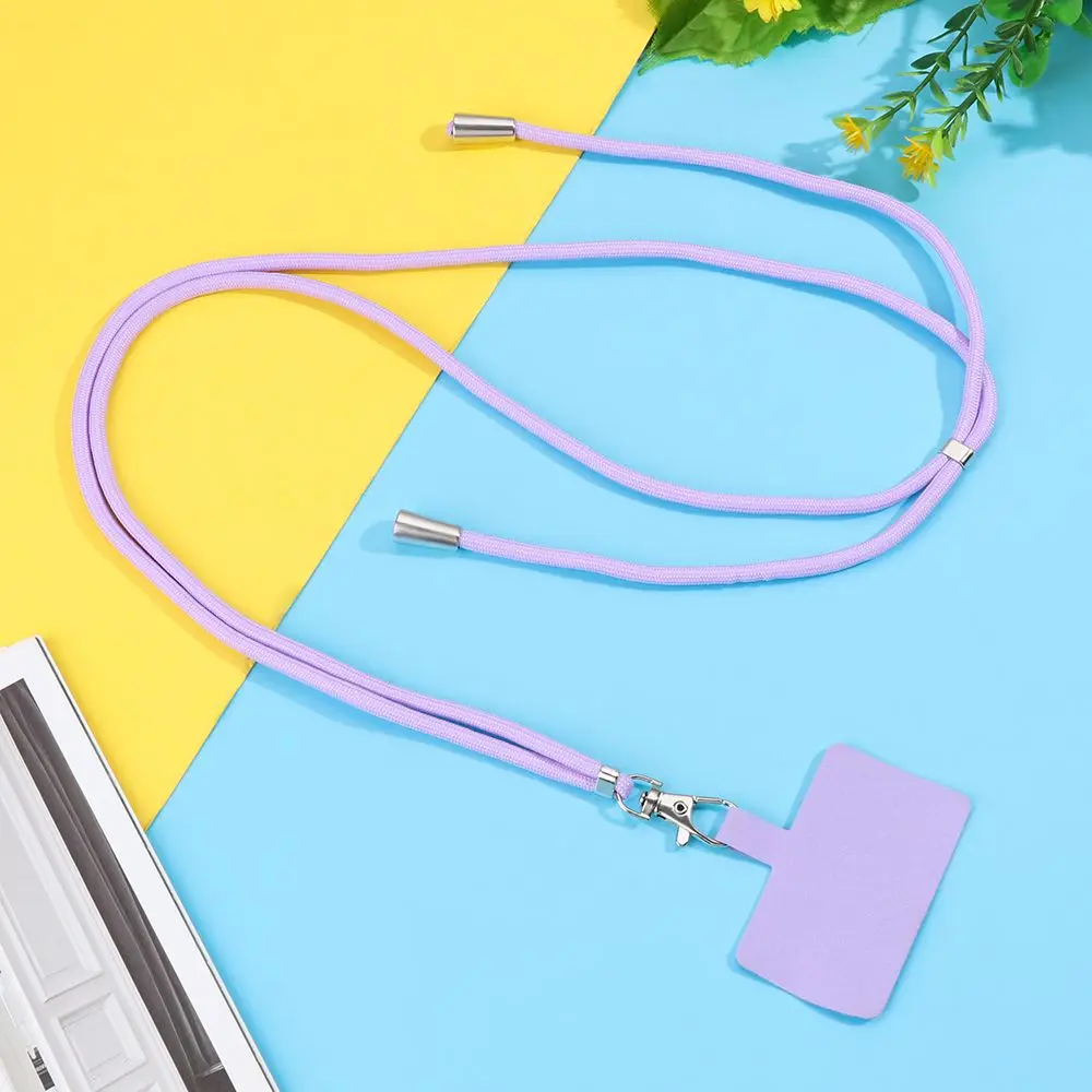 Universal Adjustable Phone Lanyard Anti-lost Lanyard Strap Detachable Colorful Neck Cord Phone Safety Tether Keychain Chain Rope
