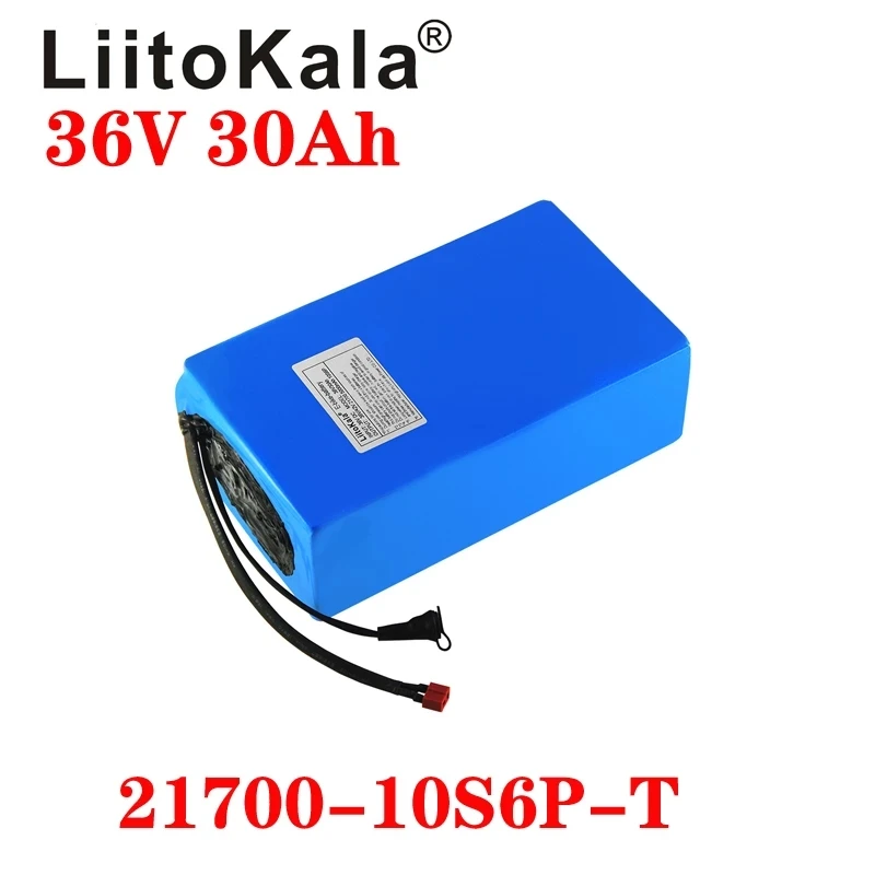 LiitoKala 21700 battery 36V 30Ah 25ah 20ah 15ah 40ah 50ah 45ah battery pack high power battery 42V Ebike electric bicycle