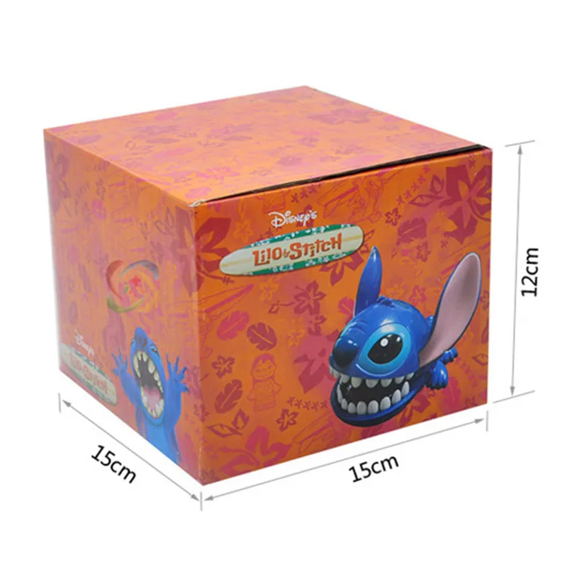 16cm Disney stich Bite Finger Figures Stitch Dentist Push Teeth Funny Game Model Toys Birthday Gifts for Kids baby toy gifts