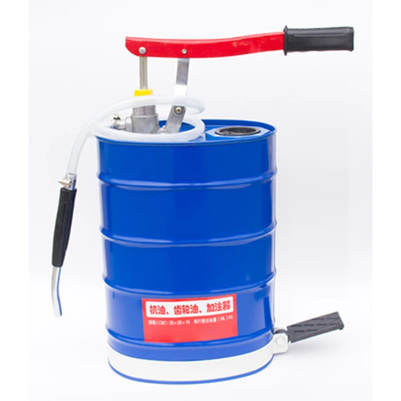 Bomba manual de injeção de óleo, engrenagem para preenchimento de óleo, transmissão de pressão manual, bomba de injeção de óleo, ferramenta com caixa de engrenagens, pote pequeno