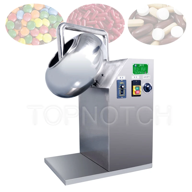 Automatic Chocolate Coated Pan Sugar Film Coated Machine Gummy Candy Coating Machine