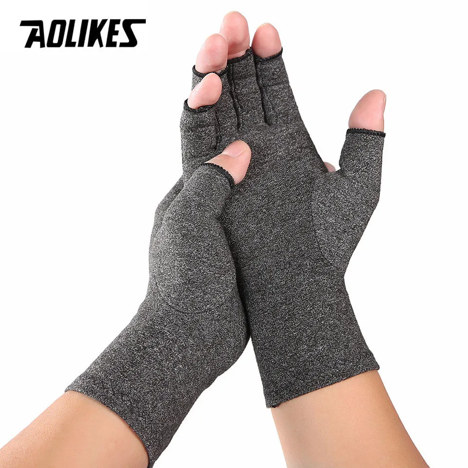 AOLIKES 1 Paar Kompression Arthritis Handschuhe Handgelenk Unterstützung Baumwolle Joint Pain Relief Hand Klammer Frauen Männer Therapie Armband