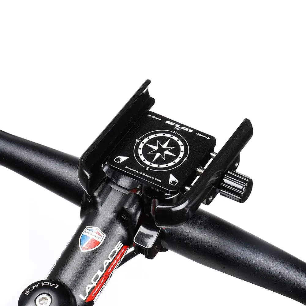 

New GUB P40 Aluminum Alloy Bicycle Mobile Phone Holder 360°Rotation Free Adjustment Handlebar Bracke Outdoor Cycling Accessories