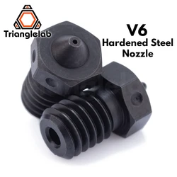 RTrianglelab A2 Gehard Staal V6 Nozzle compatibel PEI PEEK Koolstofvezel Filament Voor v6 HOTEND Dragon RAPIDO Matrix EXTRUDER