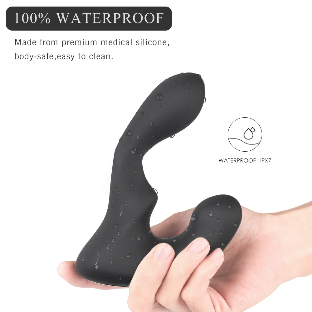 PHANXY Remote Control Male Prostate Massager Vibrator For Men Tail Anal Plug Sex Toys Silicone Butt Plug Sex Toy For Gay Couples