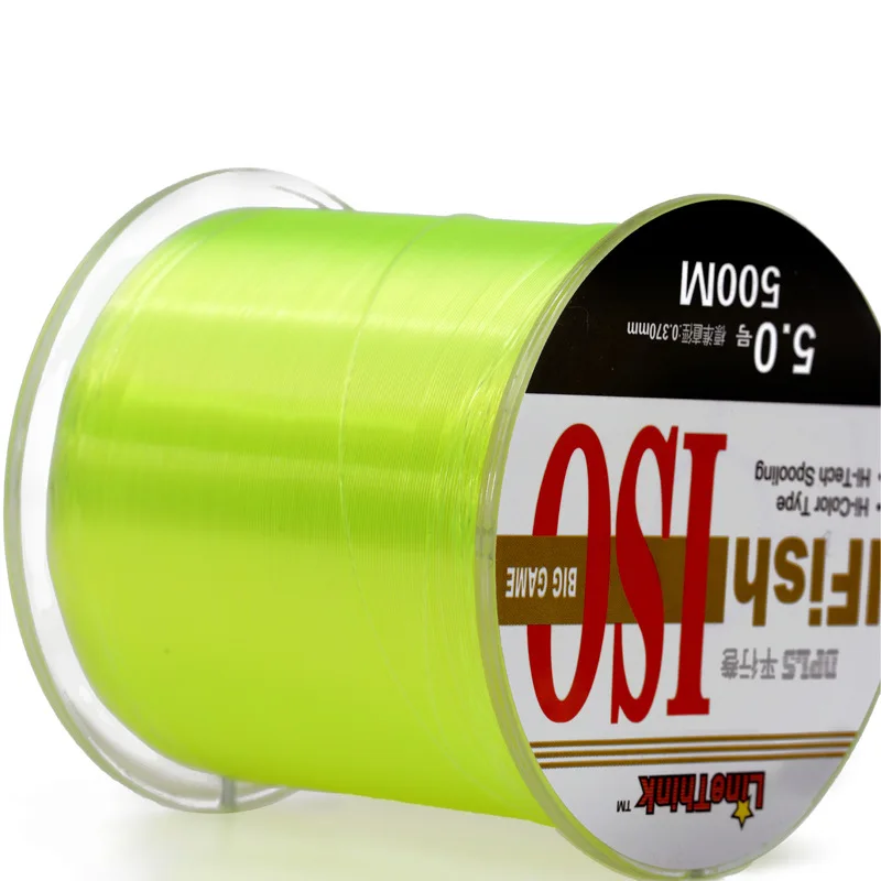 Nylon Fishing Line Lure 500m 1.0#-8.0# Wear Resistant Freshwater Saltwater