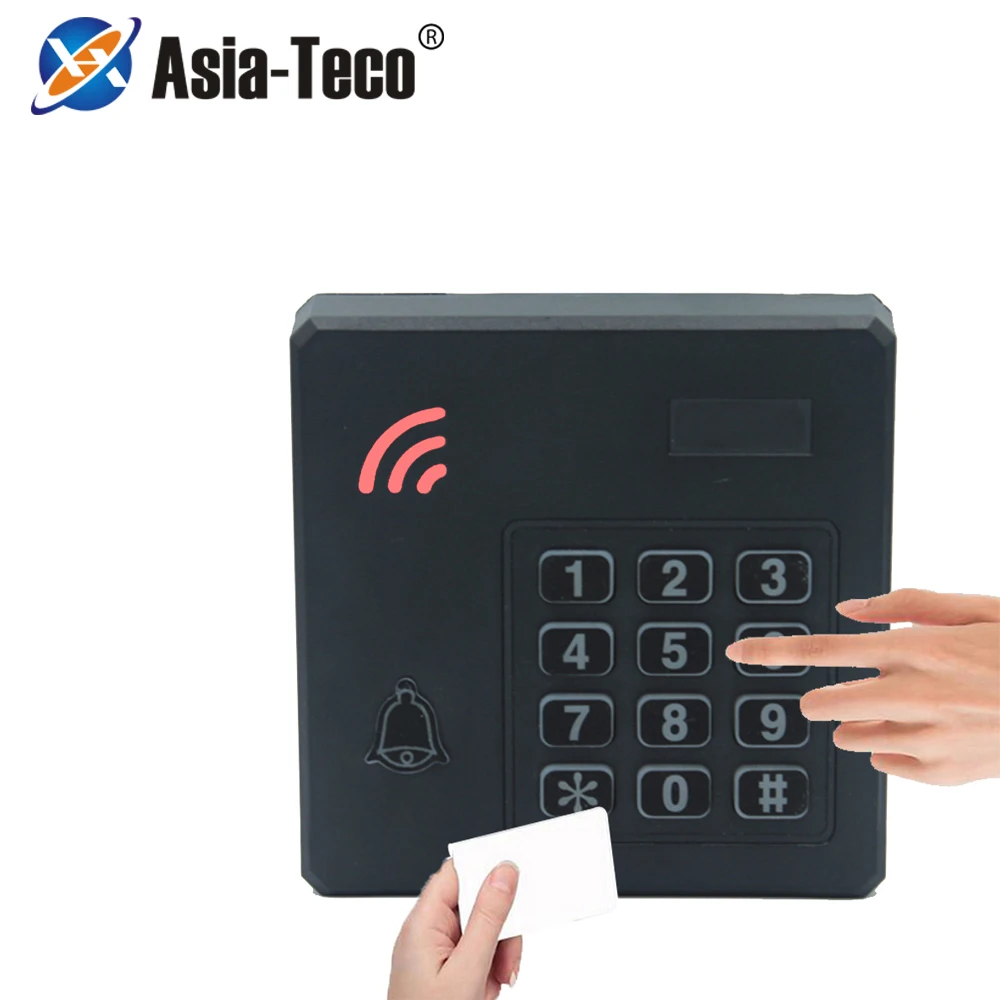 

Waterproof RFID 125Khz/13.56Mhz ID IC Access Control Reader Entry Access Control Keyboard wiegand 26 34 reader