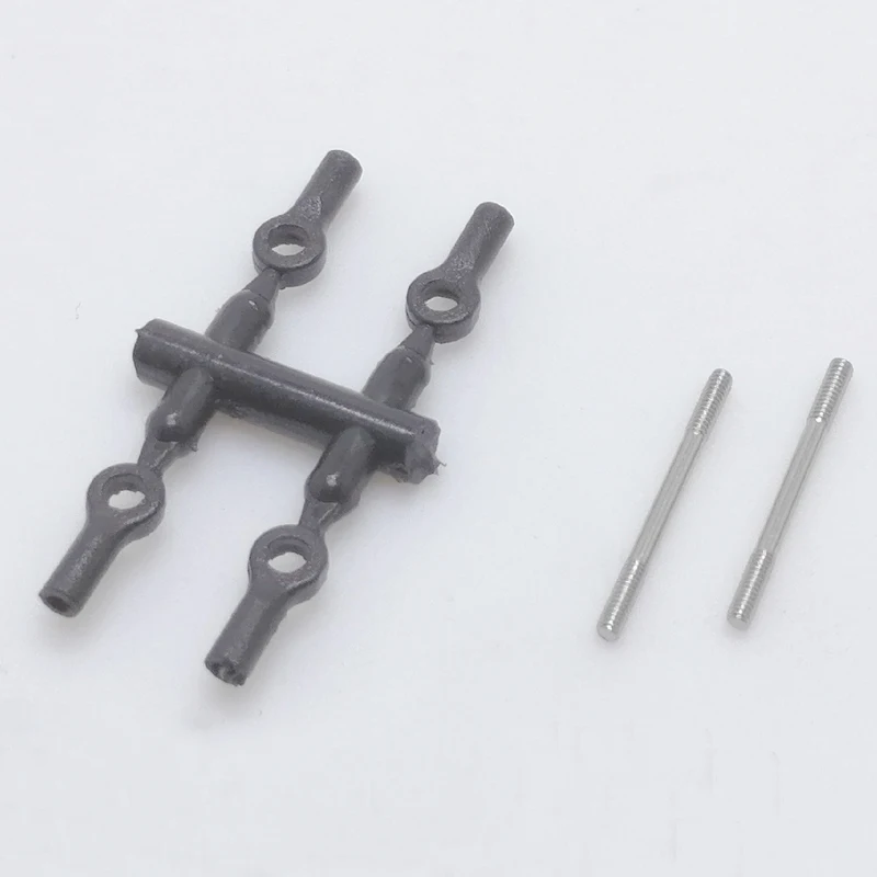 1Set High Precision Adjustable Steering Tie Rod Pullrod Kit Threaded Tie Push Rod for 1/28 RC HGD1 Mosquito Car DIY Spare Parts