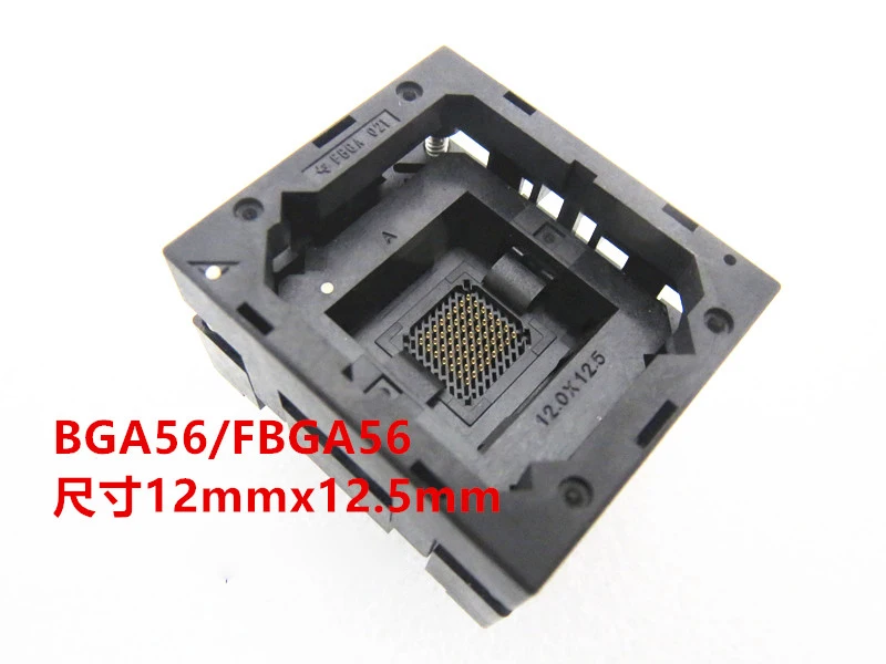 

Opentop FBGA056 BGA56 12*12.5mm IC Burning seat Adapter testing seat Test Socket test bench in the stock