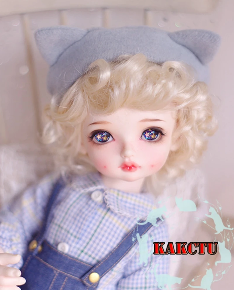 1/8 1/6 1/4 1/3 BJD Peruka Akcesoria dla lalek Krótkie kręcone włosy Retro Śliczne peruki dla BJD/SD YOSD MSD SD13 Dziewczyna i SSDF Wujek C1133