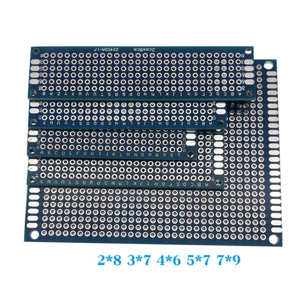 

10PCS 5cmx7cm/4cmx6cm/3cmx7cm/2cmx8cm 2.54mm Double-Sided Spray Tin Board CNC Fiberg Lass PCB Board