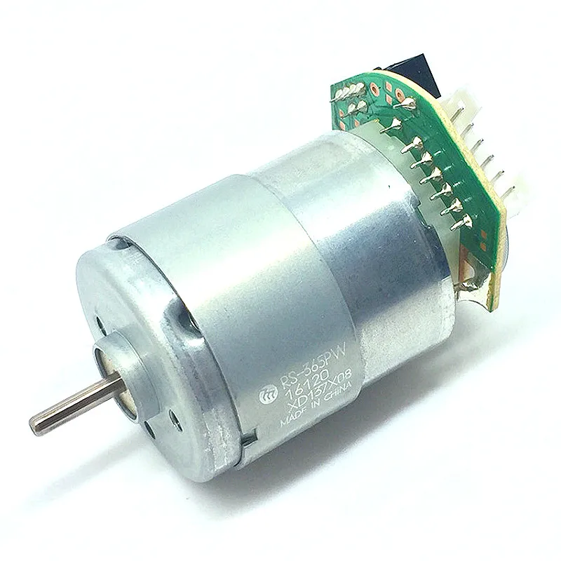 Mabuchi RS-365PW 16120 Speed Measuring Motor Encoder 6 Pin Plug High Precision Code Tray Optocoupler Motor DC 6V-12V 9V 6700RPM