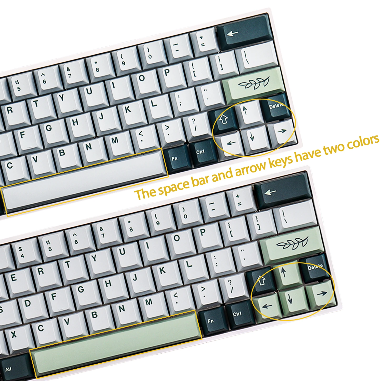 GMK-teclas Botanical PBT personalizadas, accesorio para teclado mecánico, perfil de cereza, DYE-SUB, 61, 64, 84, 135, diseño, 108 teclas