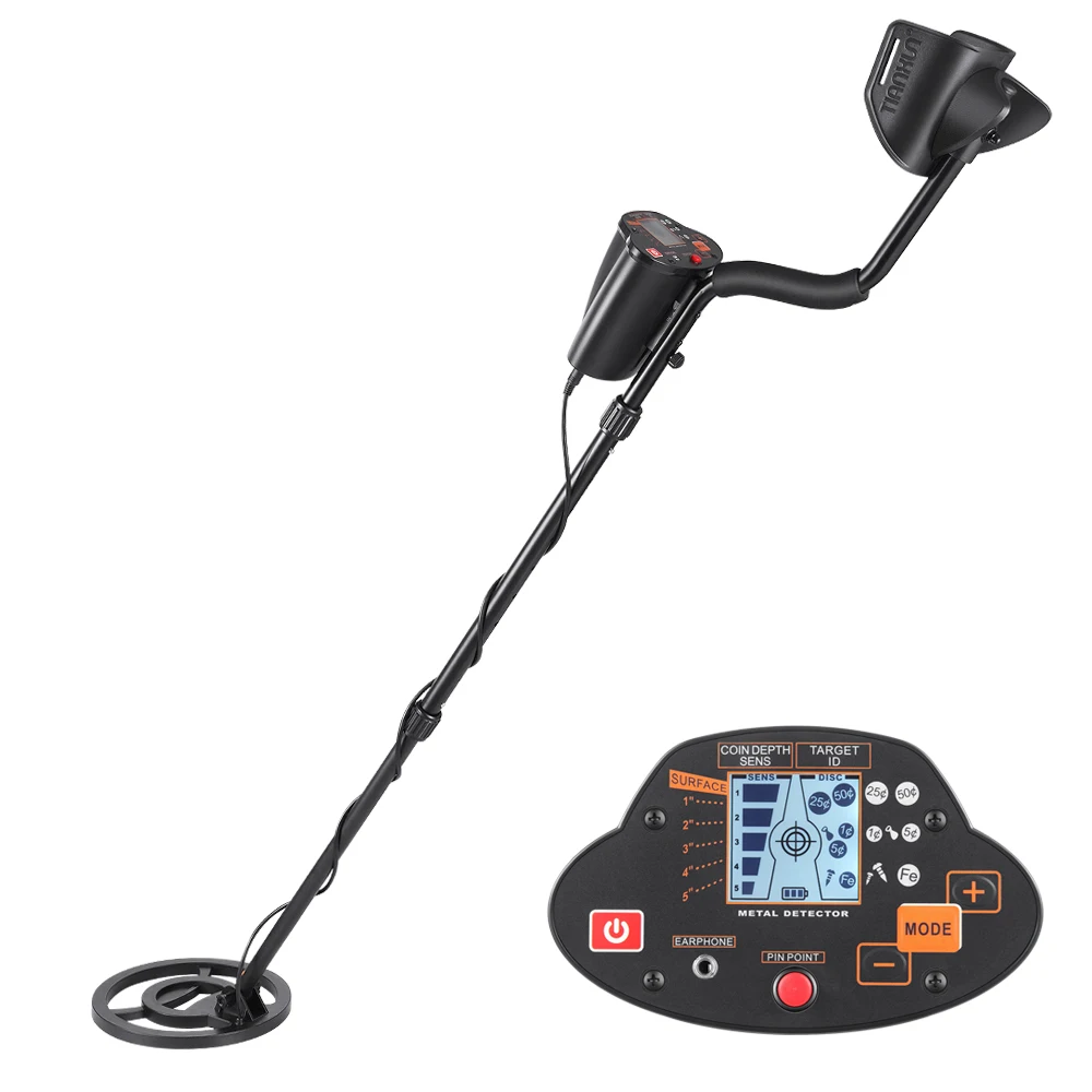 

Metal Detector MD5030 Underground Gold Metal Finder Treasure with LCD Display Large Coil