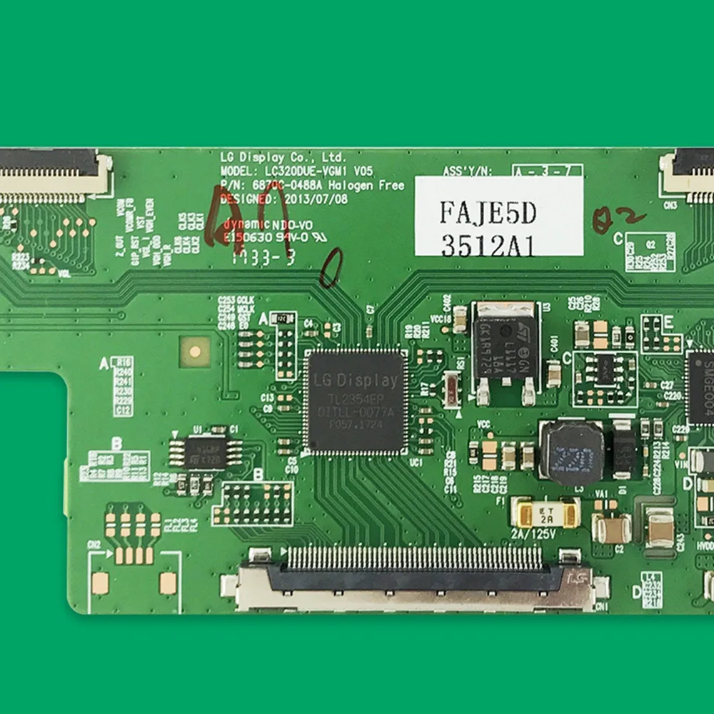 T-CON 로직 보드 6870C-0488A 6871L-3512D 6871L-3512F LC320DUE-VGM1 LG 32LF580V-ZA 32LB580V-ZM 32LF6230V 32LF5800 32LB5610