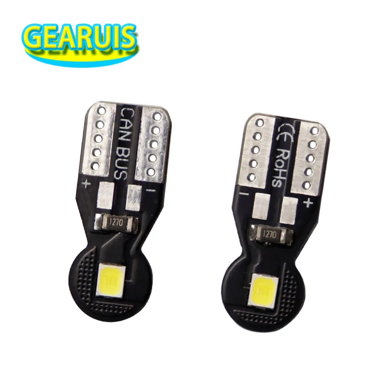 

100 шт. w5w T10 2 SMD 2835 светодиодные 2 стороны 50MA печатная плата лампы освещения парковочного номерного знака Стайлинг автомобиля белый 12 В