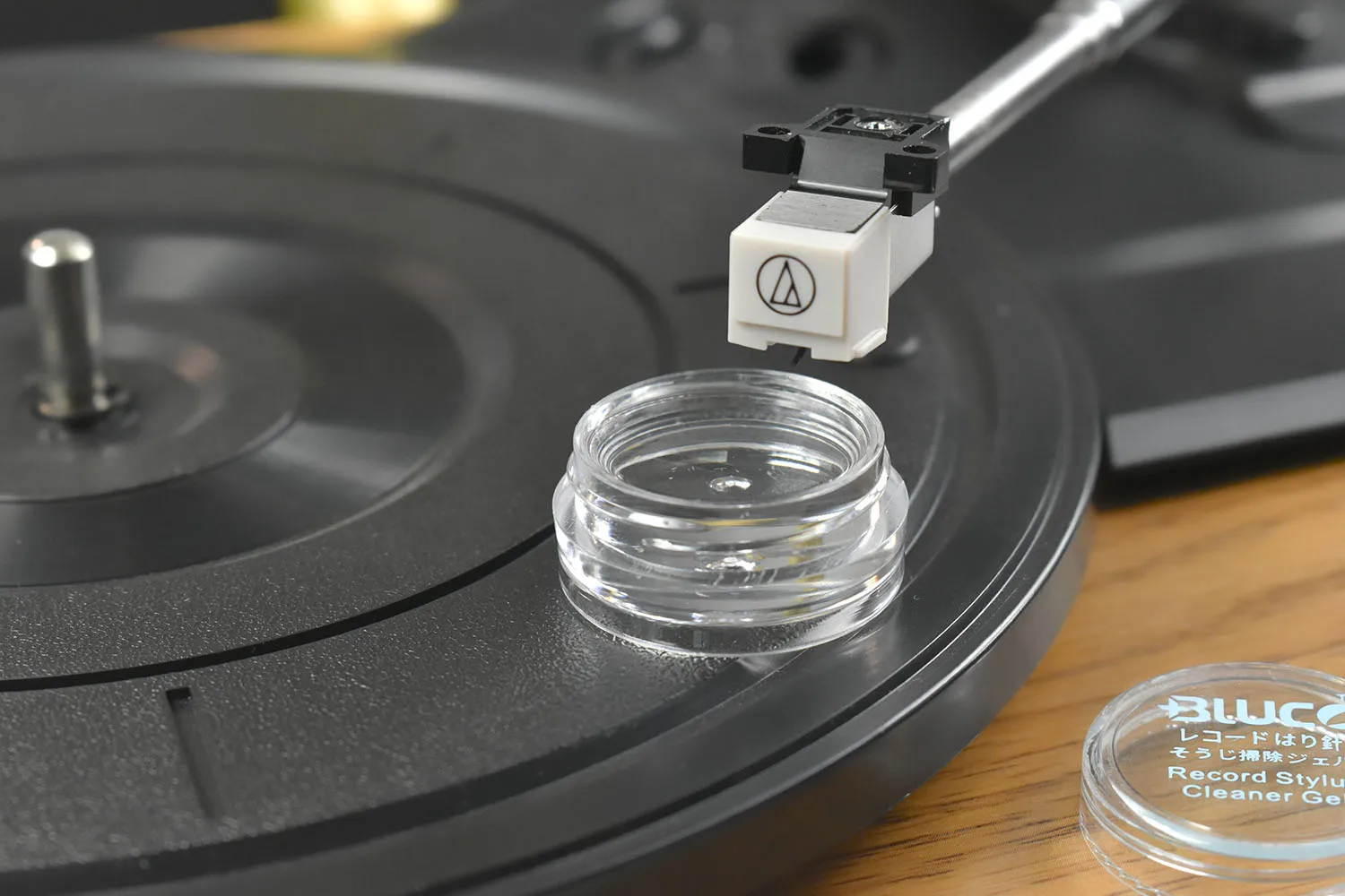 Self-กาว Turntable ทำความสะอาดเครื่องเล่นอุปกรณ์เสริมเข็มทำความสะอาด Turntable Cartridge Stylus ทำความสะอาดเจล