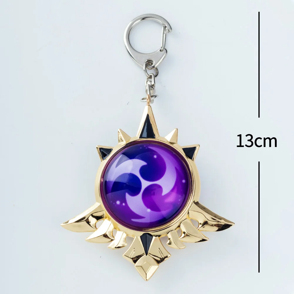 Game Eyes Of God Metal KeyChains Trinket Mondstadt Liyue Harbor Anime Accessories Bag Pendant Key Chains High Quality