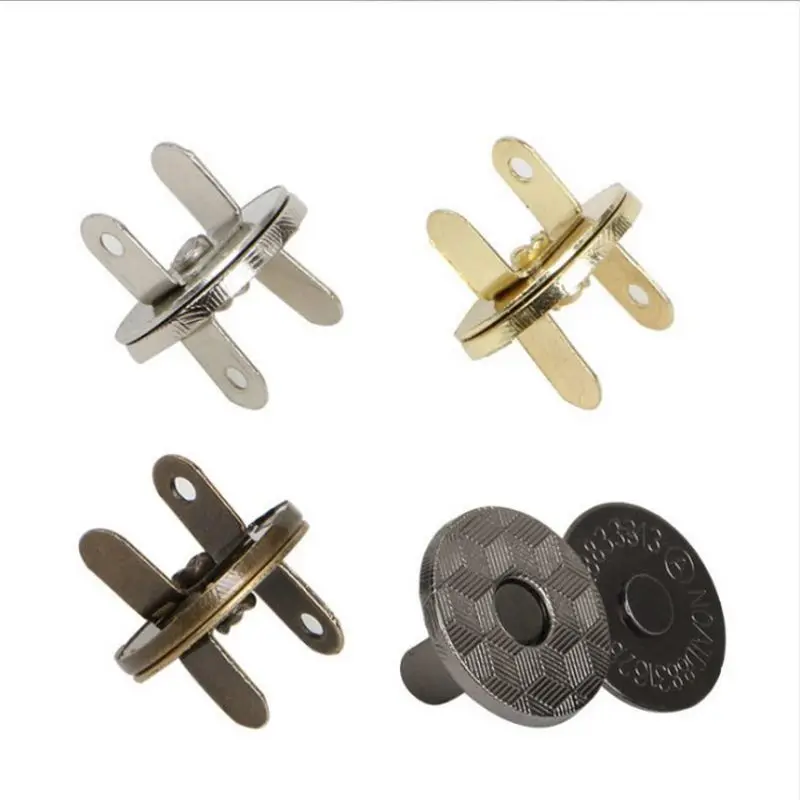 10set Magnetic Snap Fasteners Clasps Buttons Handbag Purse Wallet Craft Bags Parts Accessories 11mm 14mm 18mm Pick Colors