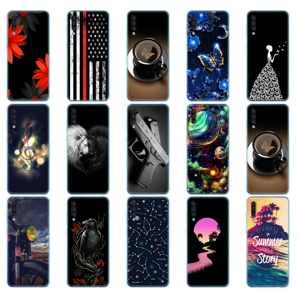 Case For Samsung Galaxy A50 Case Silicone Back Cover For Samsung A50 A505 A505F SM-A505F Soft Coque Funda Skin Shockproof