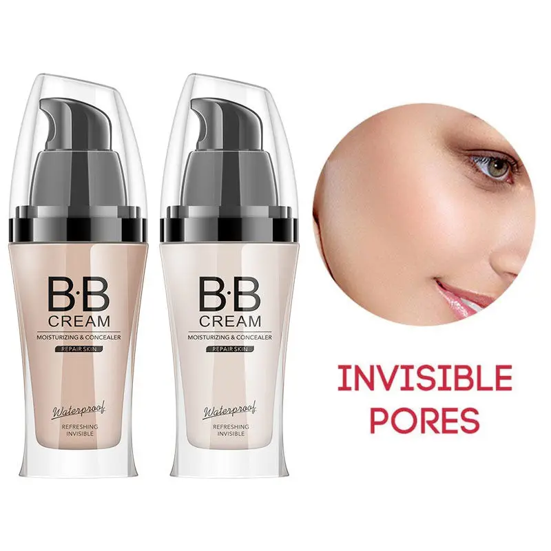 Face Make Up Full Coverage Waterproof Long Lasting BB Makeup Liquid Foundation Cream BB Cream cosmetics skin care products