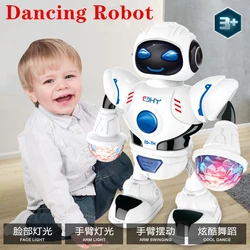 NEW Electric Dancing Robot Toy With LED lighting Music swing Robot  Children's educational toys Robot Toys for children Gifts