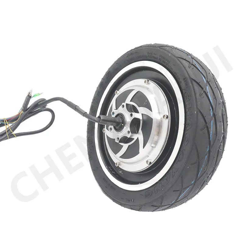 36V 48V 350W 500W 10x2.50-6.5 CHAOYANG Tubeless Tire Motor For 10 Inch Electric Scooter Brushless  Hub  Parts