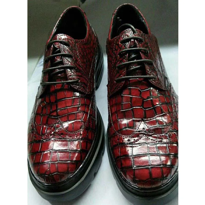 tianxin men shoes crocodile leather shoes crocodile shoes  bottom thick Rubber soles men shoes leisure  travel  business