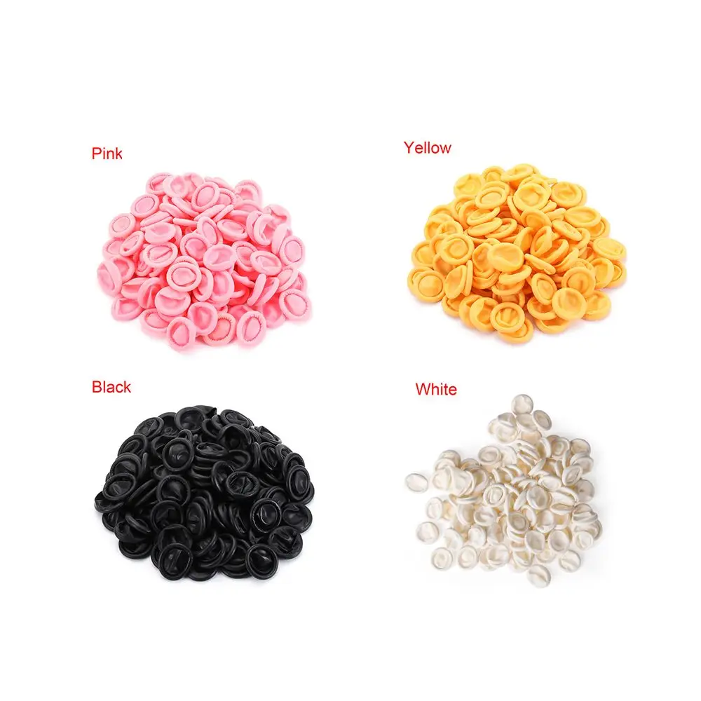 100/300PCS Natural Disposable Nail Art Tool Finger Cover Finger Cots Rubber Gloves Fingertips Protector Gloves