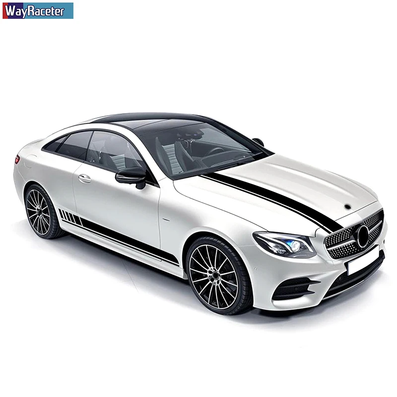 Edition 1 AMG Car Hood Decal Side Stripes Skirt Sticker For Mercedes Benz E Class W213 S213 C238 A238 E63 S E53 E43 Accessories