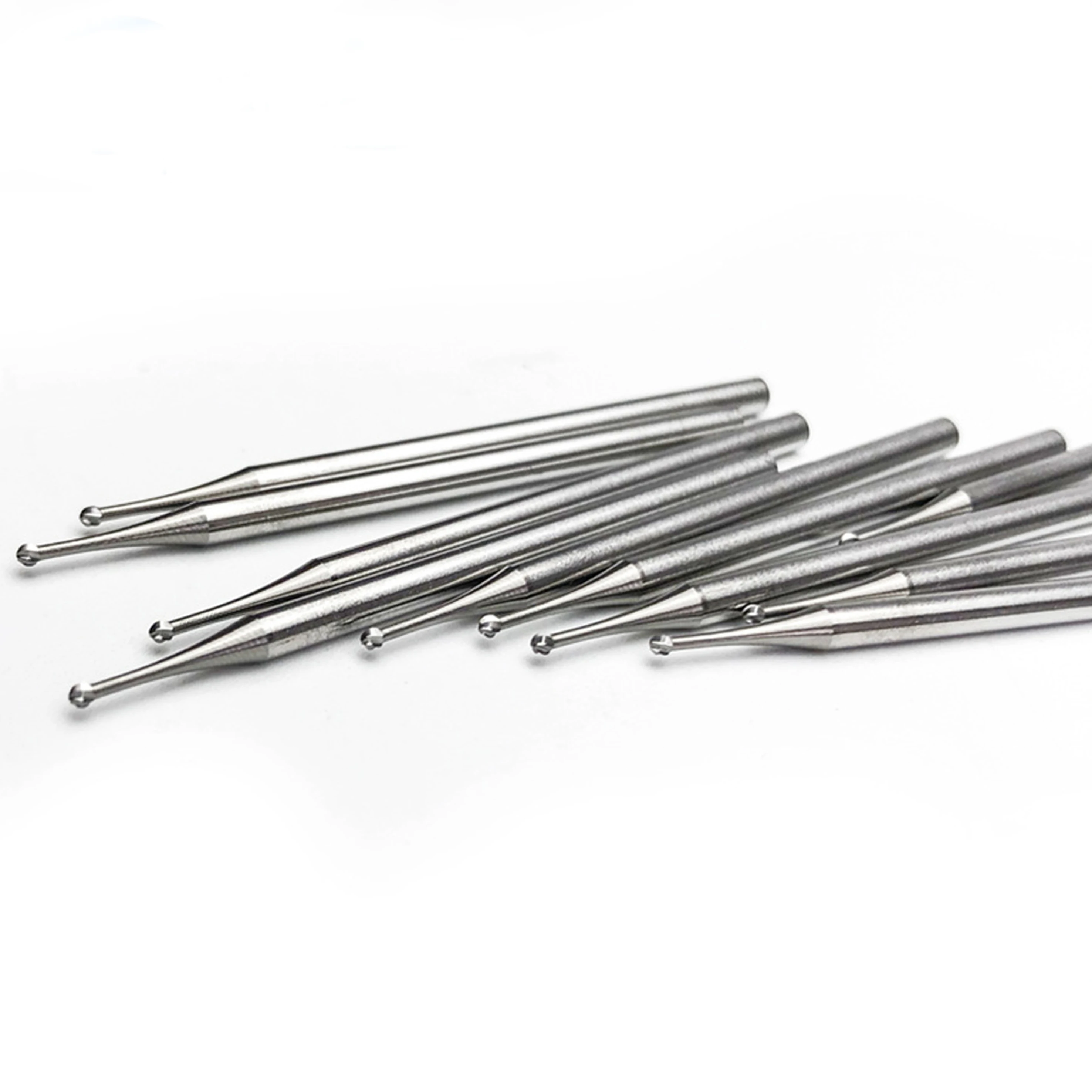 10pcs Tungsten Steel Round Burs Micro-Engraving Bit Milling Cutter 2.35MM  Jewelry Rotary Tool