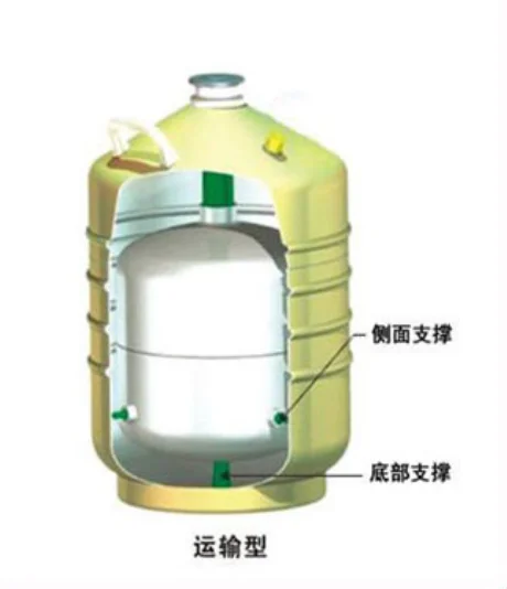 3L Geschikt Voor Transport Vloeibare Stikstof Container Cryogene Tank Stikstof Container Met Vloeibare Stikstof Tank YDS-3