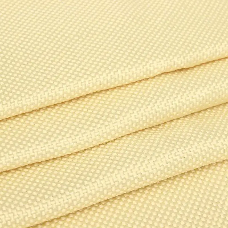 200g Fabric Woven Aramid Fiber Cloth Plain 100cm/39.4'' Width Yellow