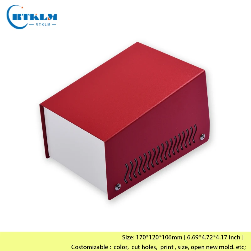 Iron project box DIY enclosures for electronics junction box iron power supply instrument case wire connection box 170*120*106mm