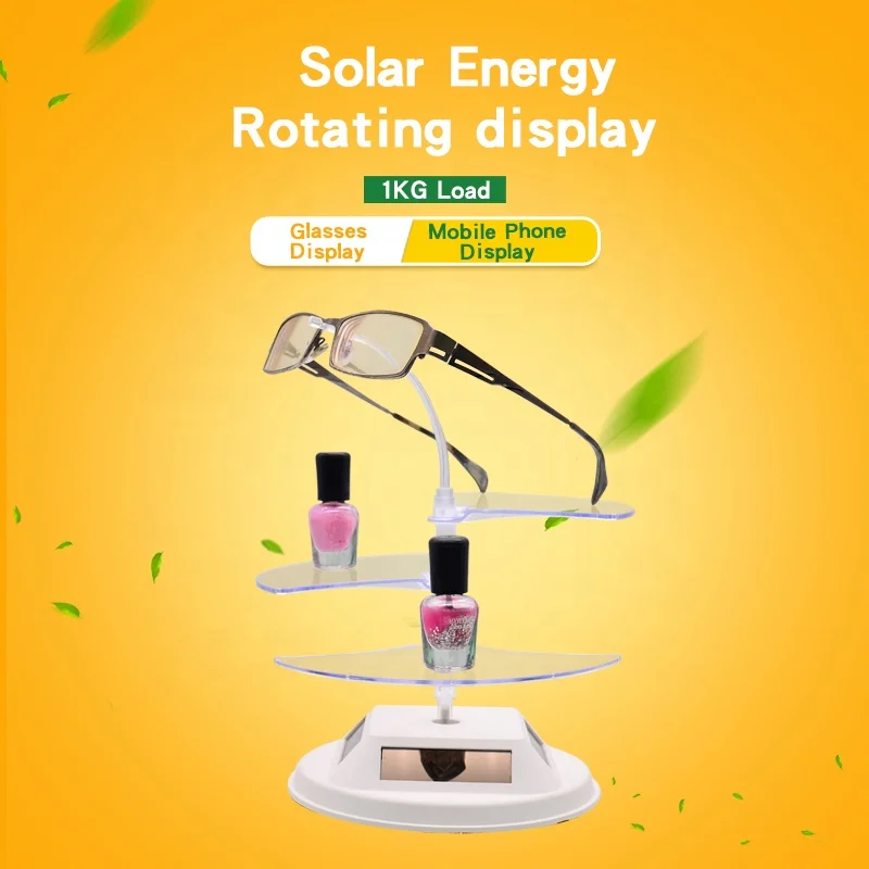 Supporto per espositore per occhiali da sole e occhiali da sole con chiusura girevole in acrilico bianco da 360 gradi
