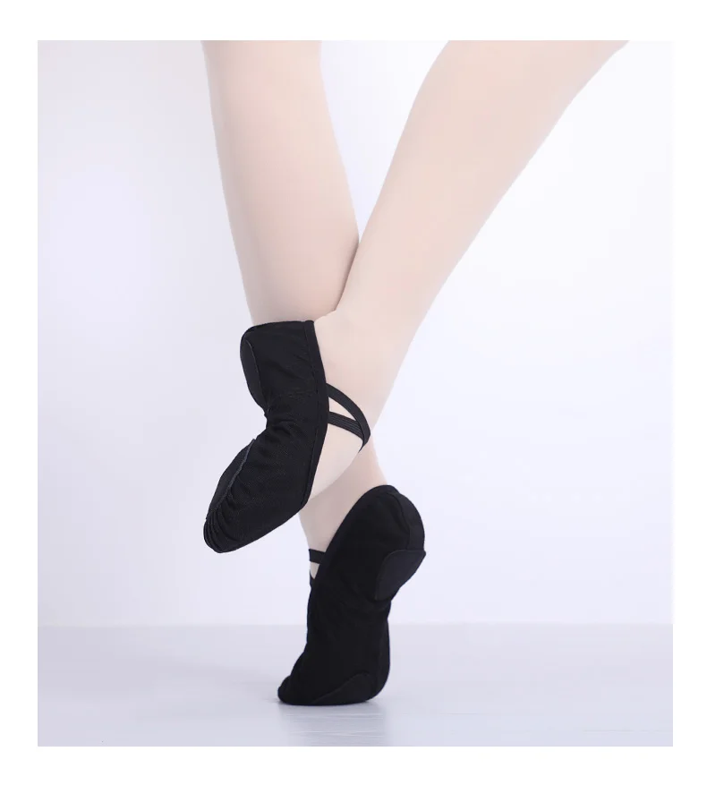 Frauen Ballett Schuhe Leinwand Mädchen Tanz Hausschuhe Split Sohle Gymnastik Yoga Tanzen Schuhe Kinder Erwachsene Ballerina Schuhe – Detail 12