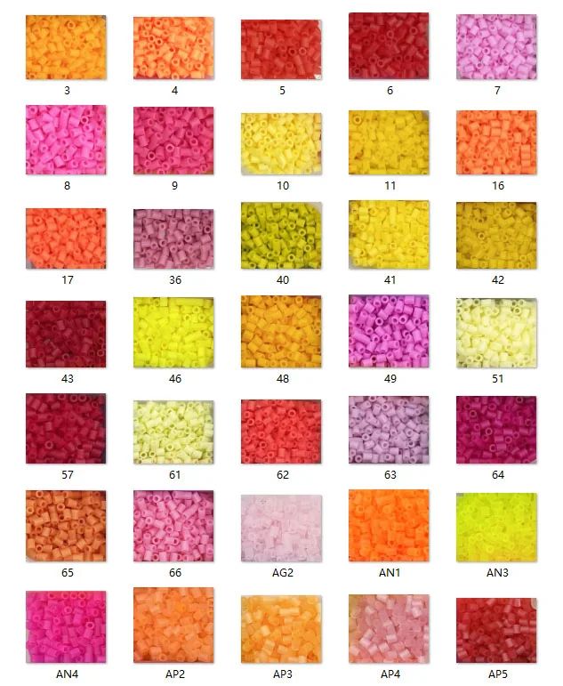 1000pcs Perler Perlen Beads 2.6mm Hama Beads Supplement DIY Mini Hama Iroing 3D Puzzles Handmade Craft Toy