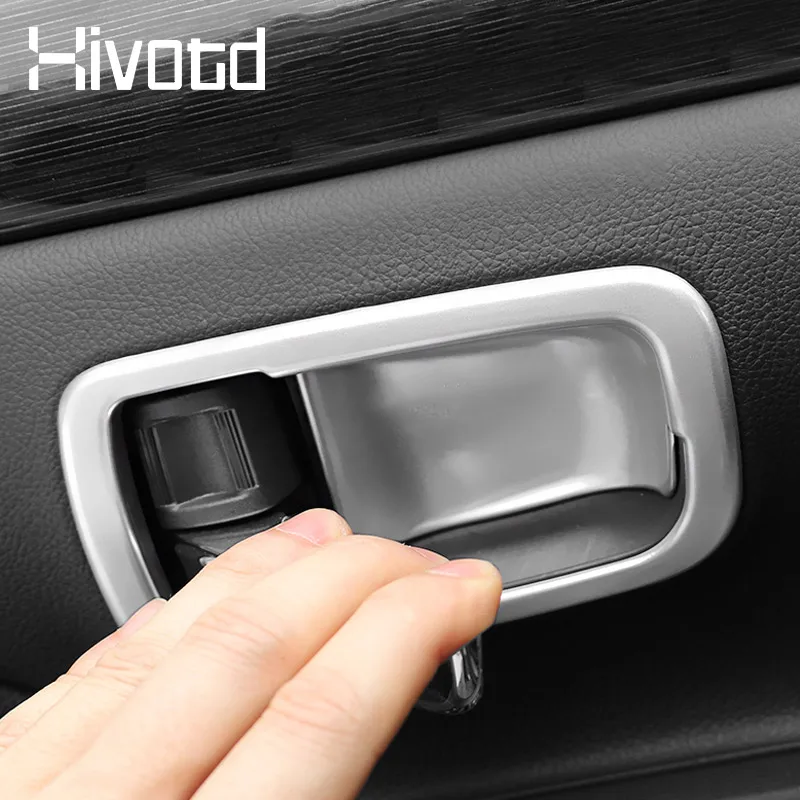 Hivotd Car Inner Door Bowl Cover Interior Moulding Decoration Accessories Styling Parts For Mitsubishi Outlander 3 2016-2023